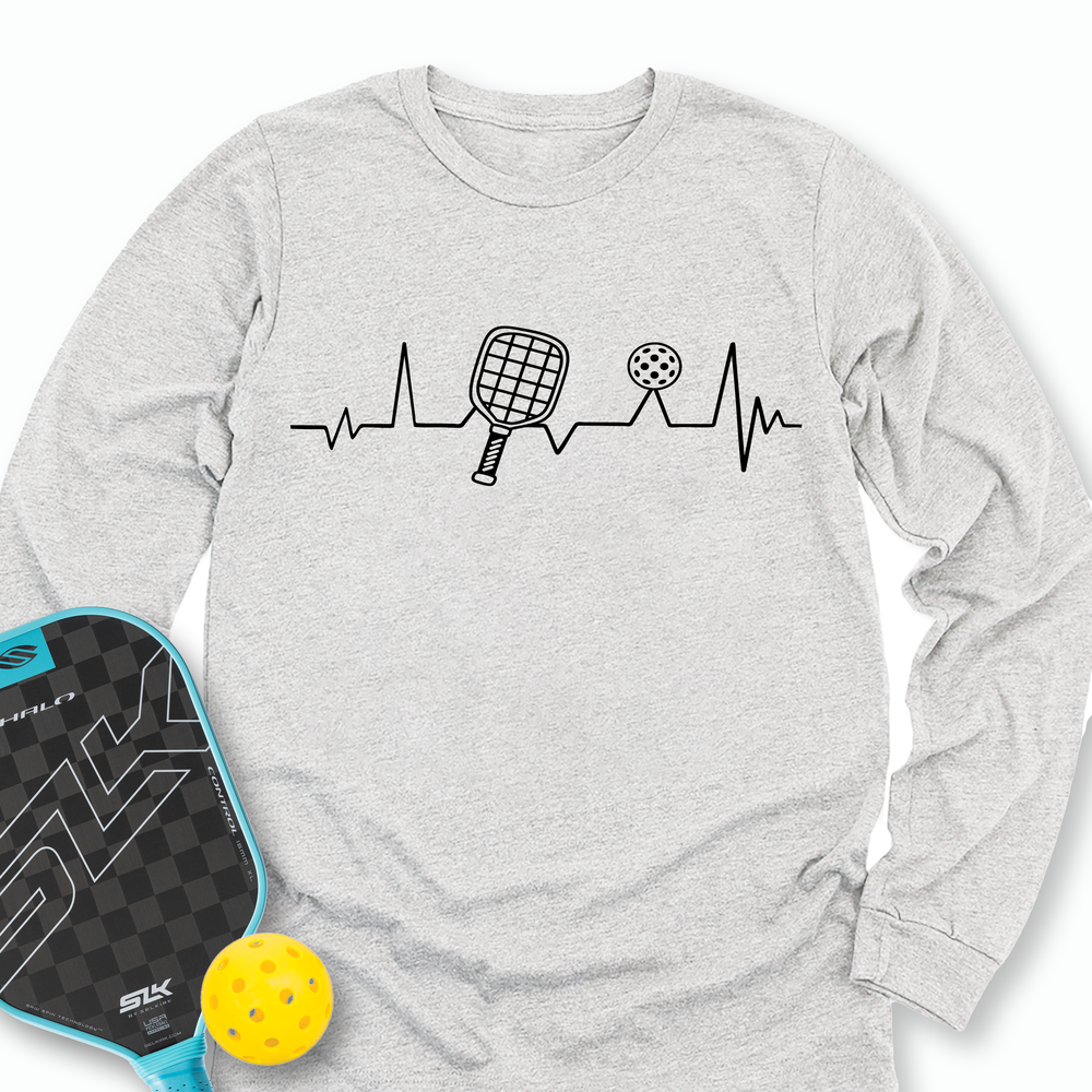 Pickleball Heartbeat Long Sleeve - Picklechillz