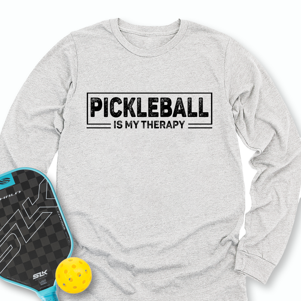 Pickleball Is My Therapy Retro Long Sleeve - Picklechillz