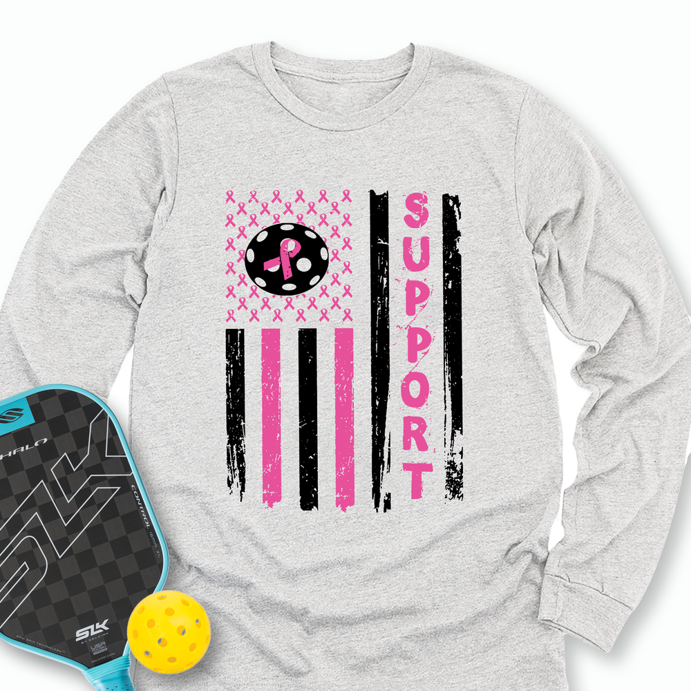Breast Cancer Pickleball Long Sleeve - Picklechillz