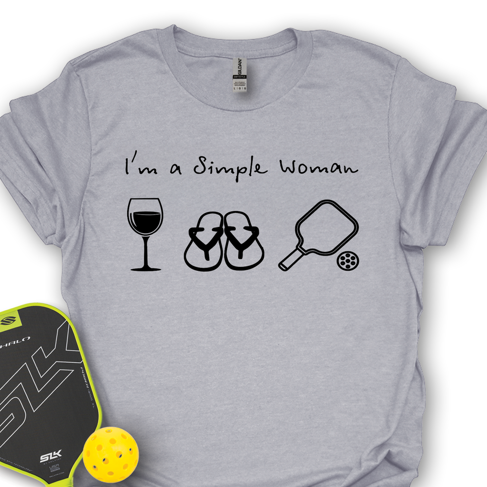 Pickleball Simple Woman Unisex T-Shirt - Picklechillz