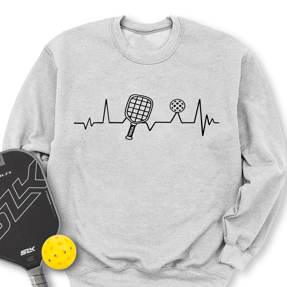 Pickleball Heartbeat Sweatshirt - Picklechillz