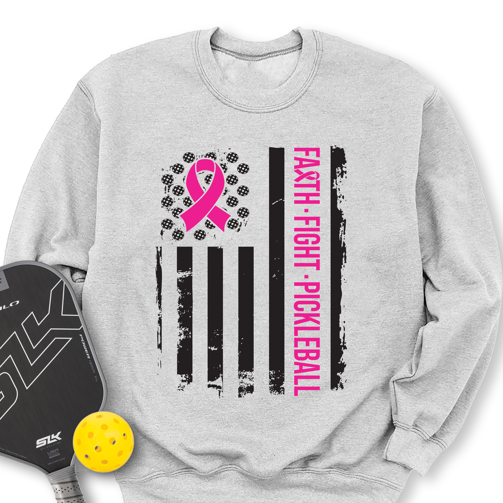 Faith, Fight, Pickleball Sweatshirt - Picklechillz