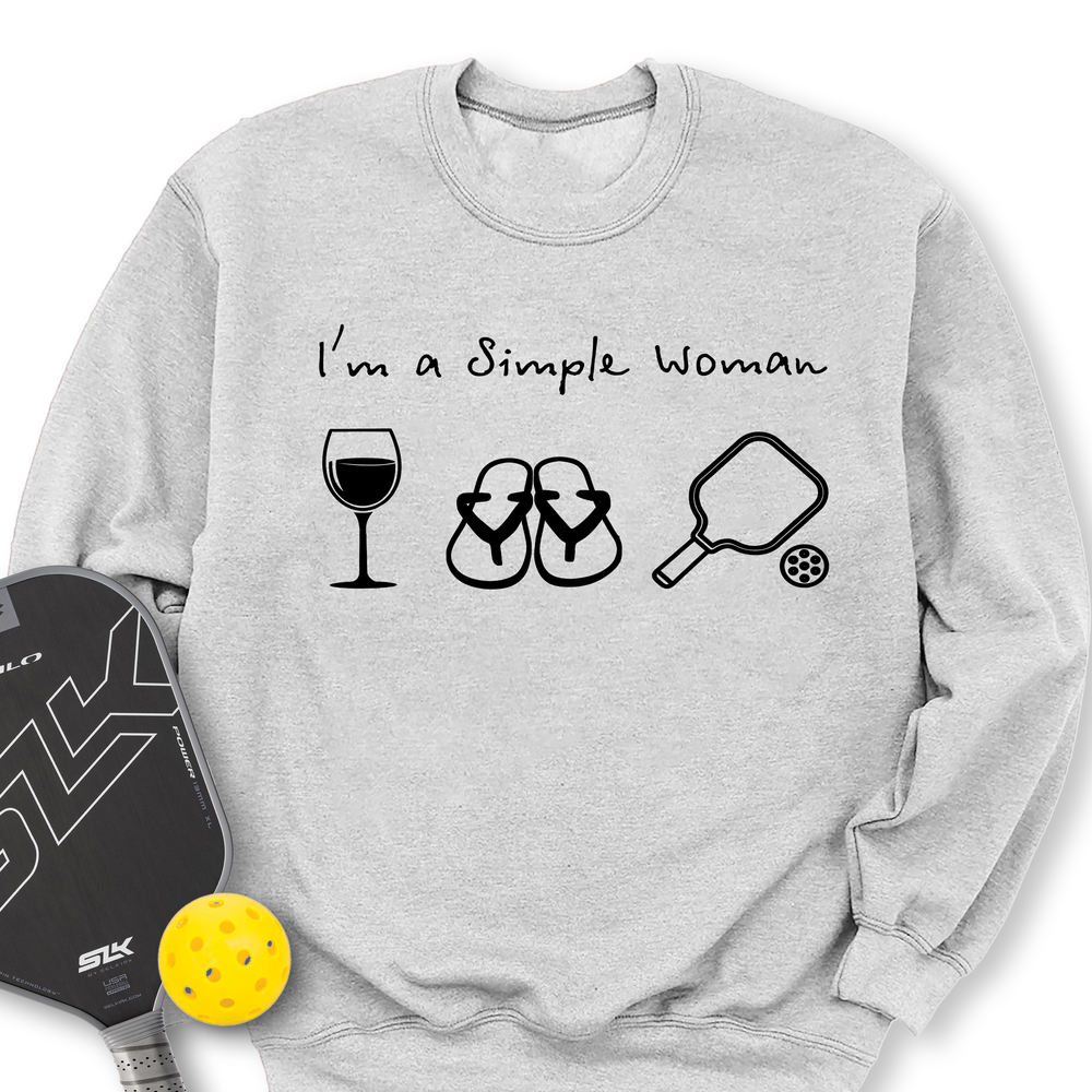 Pickleball Simple Woman Sweatshirt - Picklechillz
