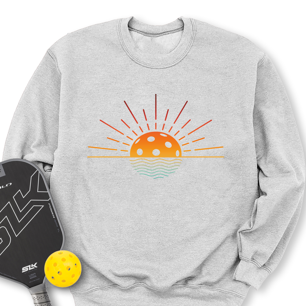 Pickleball Retro Sunset Sweatshirt - Picklechillz