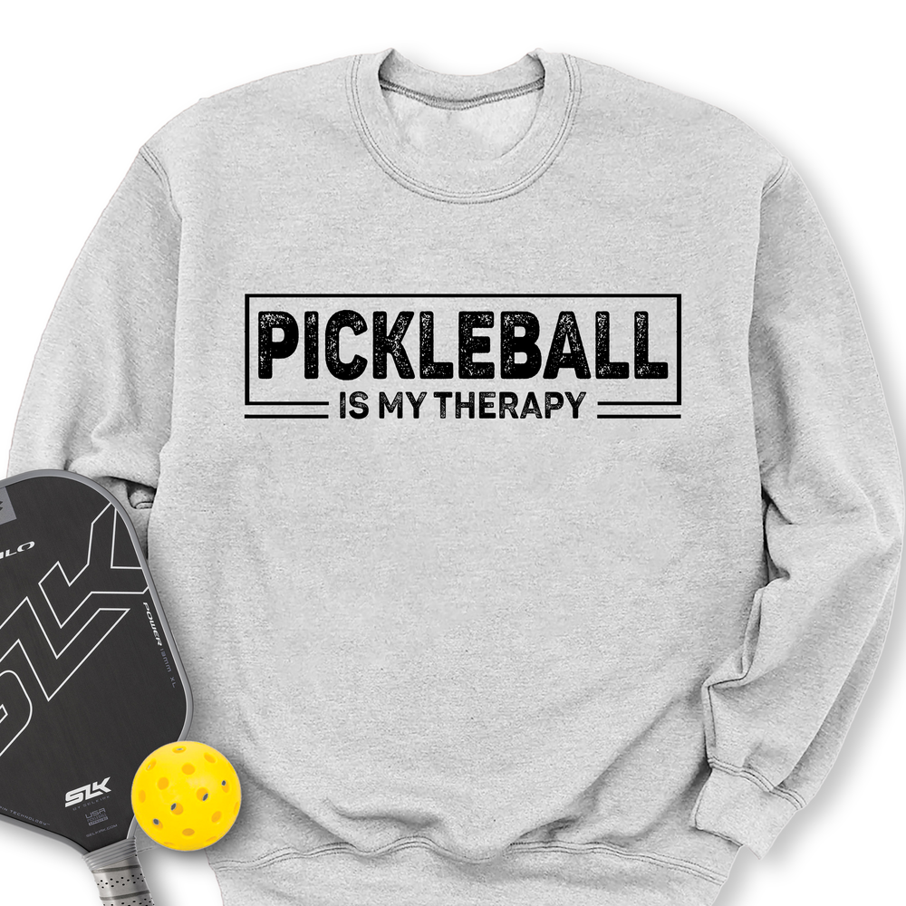 Pickleball Is My Therapy Retro Sweatshirt - Picklechillz