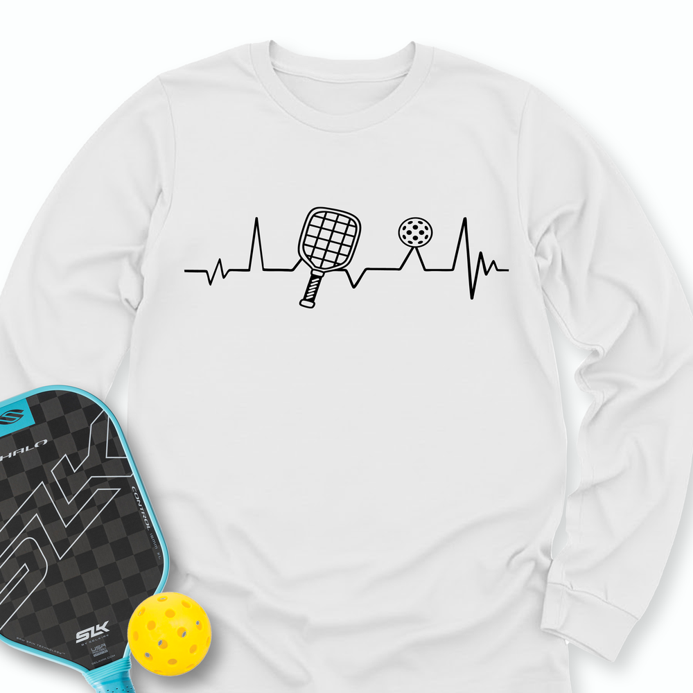 Pickleball Heartbeat Long Sleeve - Picklechillz