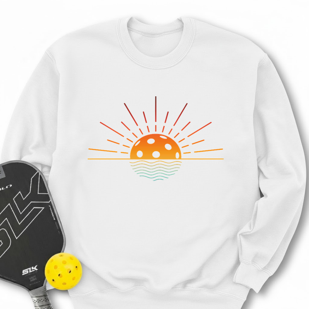 Pickleball Retro Sunset Sweatshirt - Picklechillz