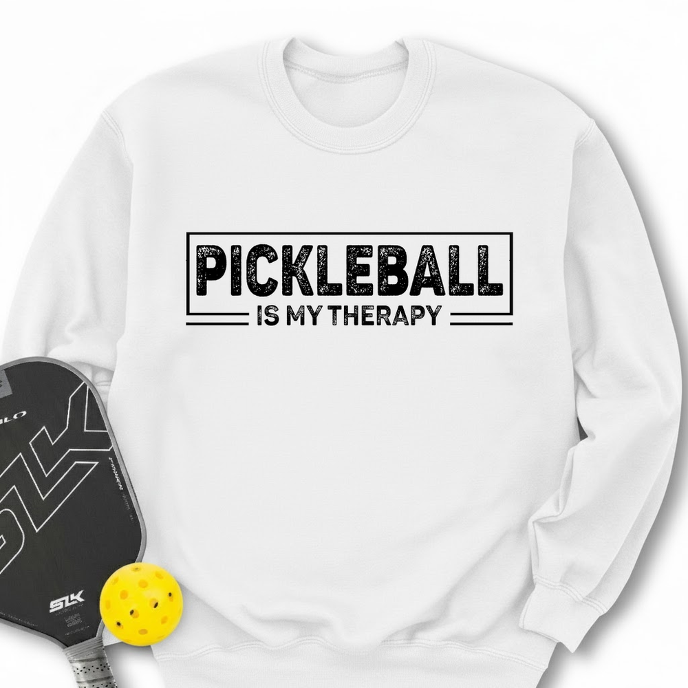 Pickleball Is My Therapy Retro Sweatshirt - Picklechillz