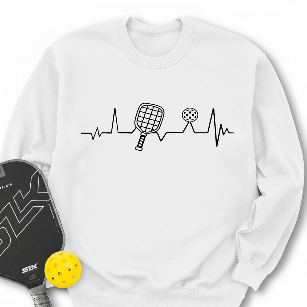 Pickleball Heartbeat Sweatshirt - Picklechillz