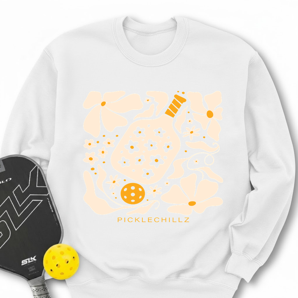 Boho Flower Pickleball v2 Sweatshirt - Picklechillz