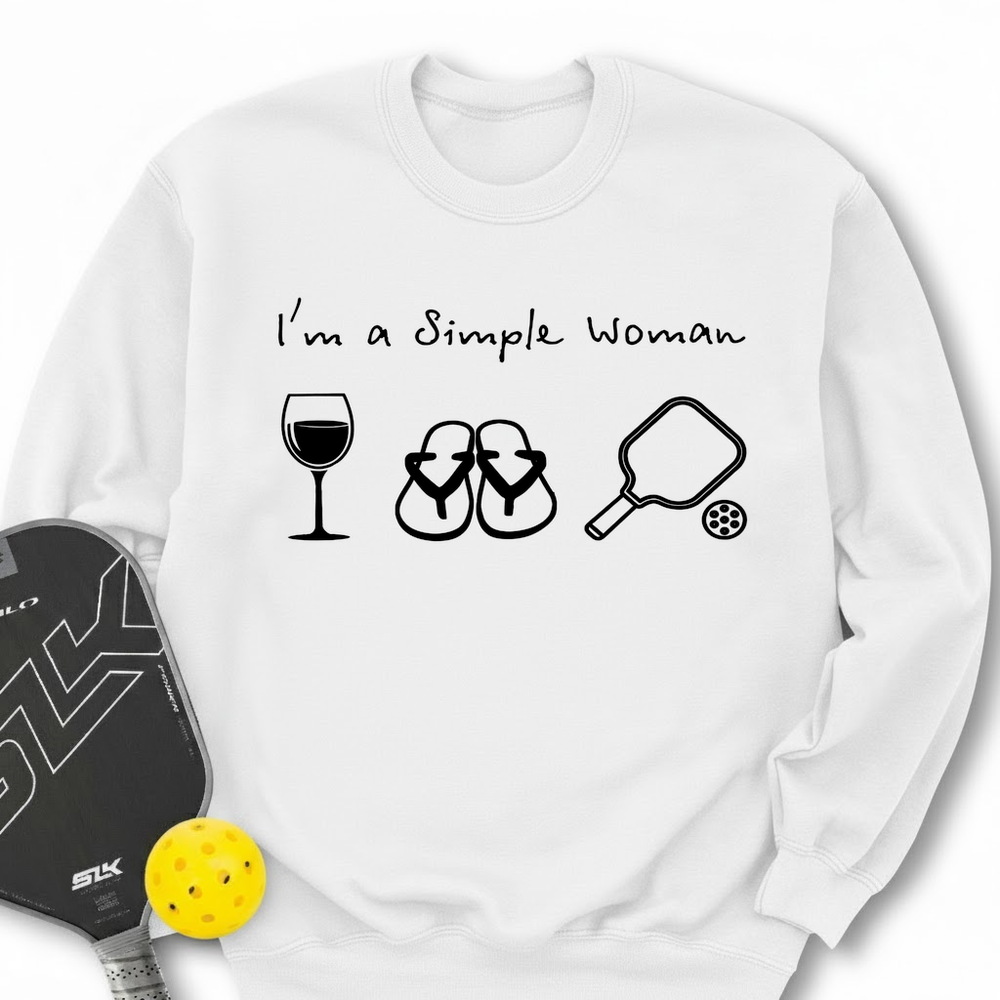 Pickleball Simple Woman Sweatshirt - Picklechillz