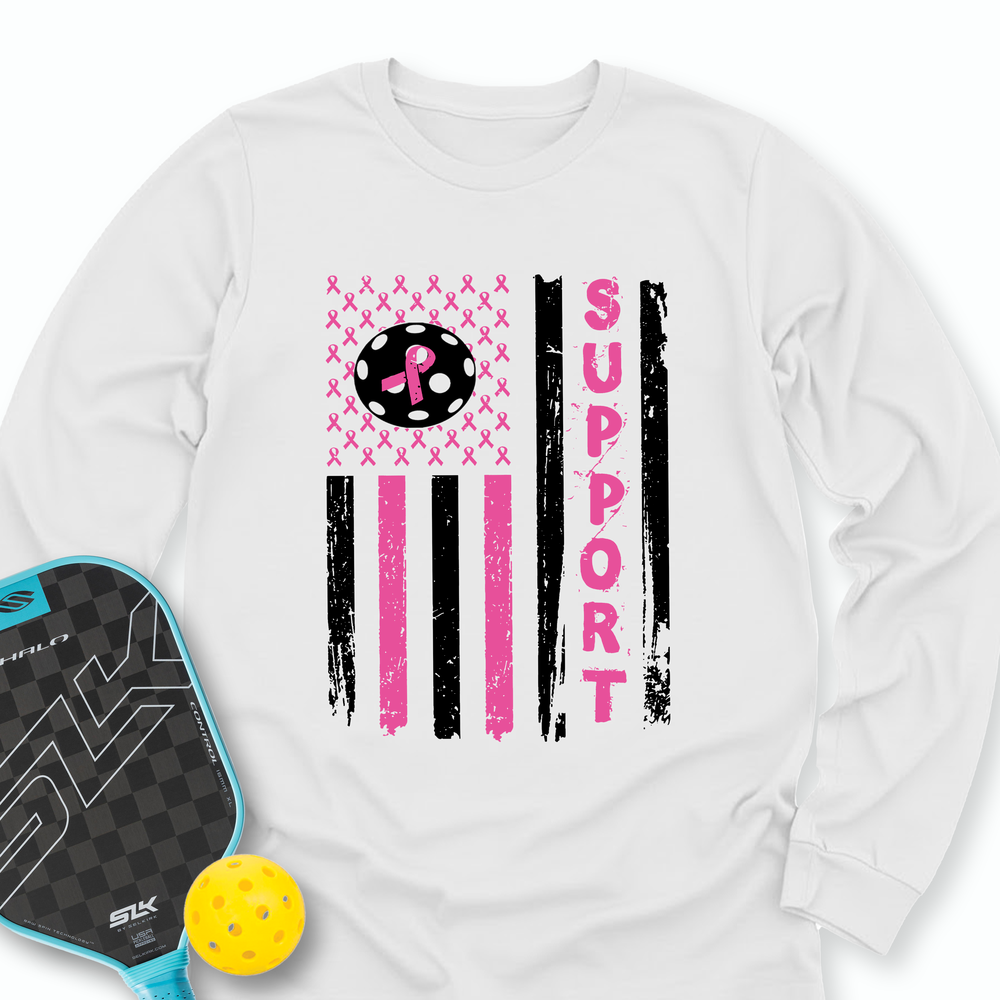 Breast Cancer Pickleball Long Sleeve - Picklechillz