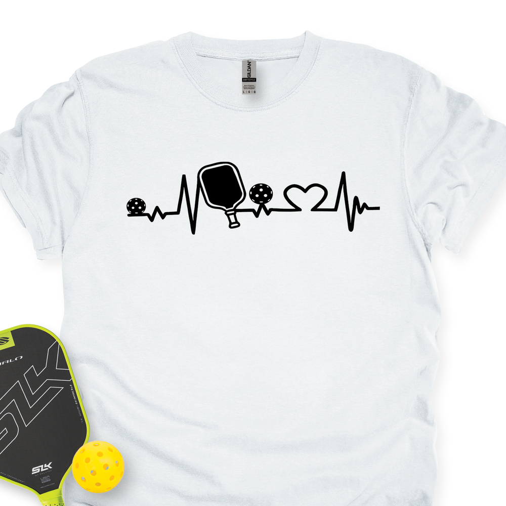 Pickleball Heartbeat Graphic Unisex T-Shirt - Picklechillz