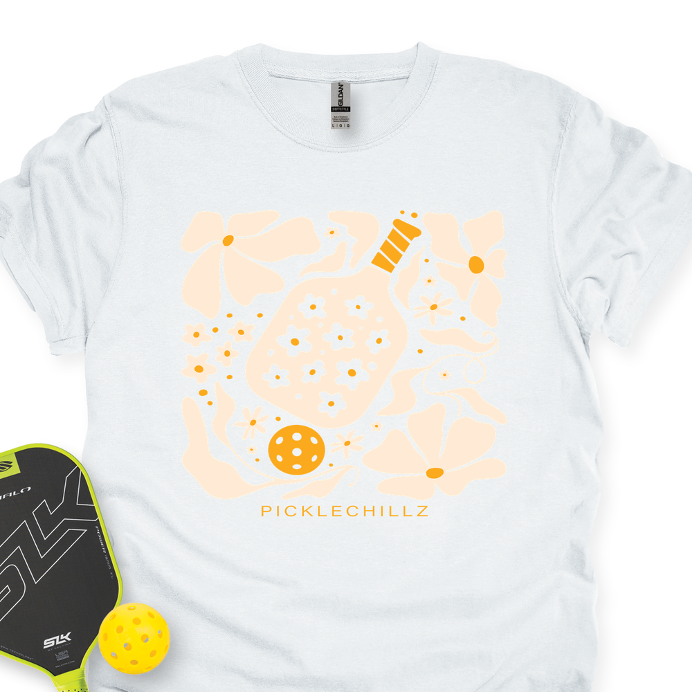 Boho Flower Pickleball v2 Unisex T-Shirt - Picklechillz