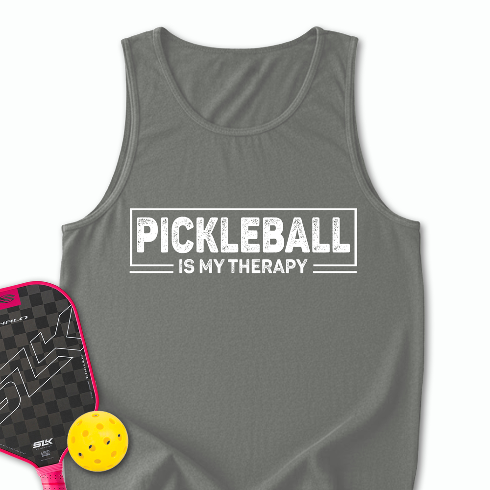 Pickleball Is My Therapy Retro Tank Top - Picklechillz