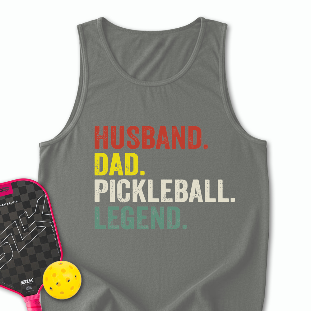 Funny Husband Dad Legend Tank Top - Picklechillz