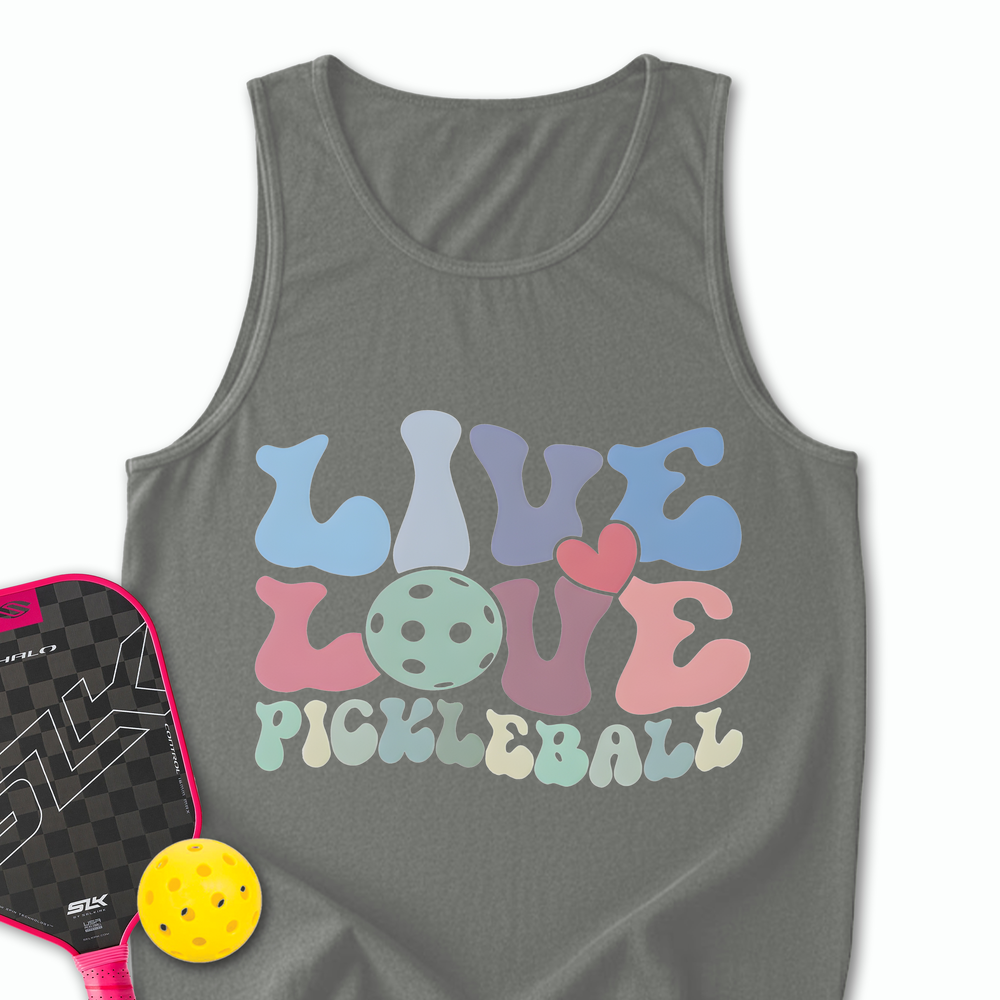Live Love Pickleball Player Cute Tank Top - Picklechillz