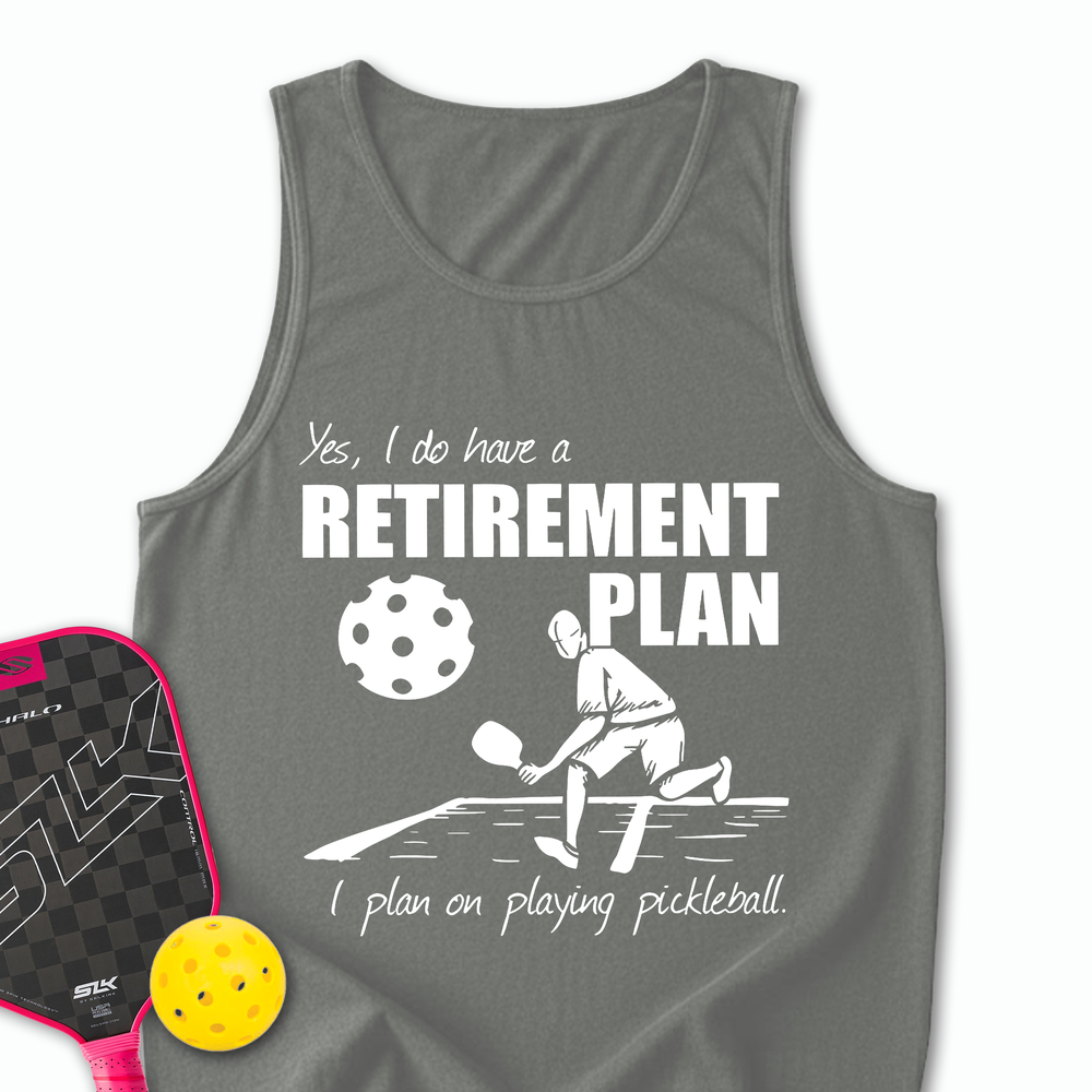 Retirement Plan - Playing Pickleball Tank Top - Picklechillz
