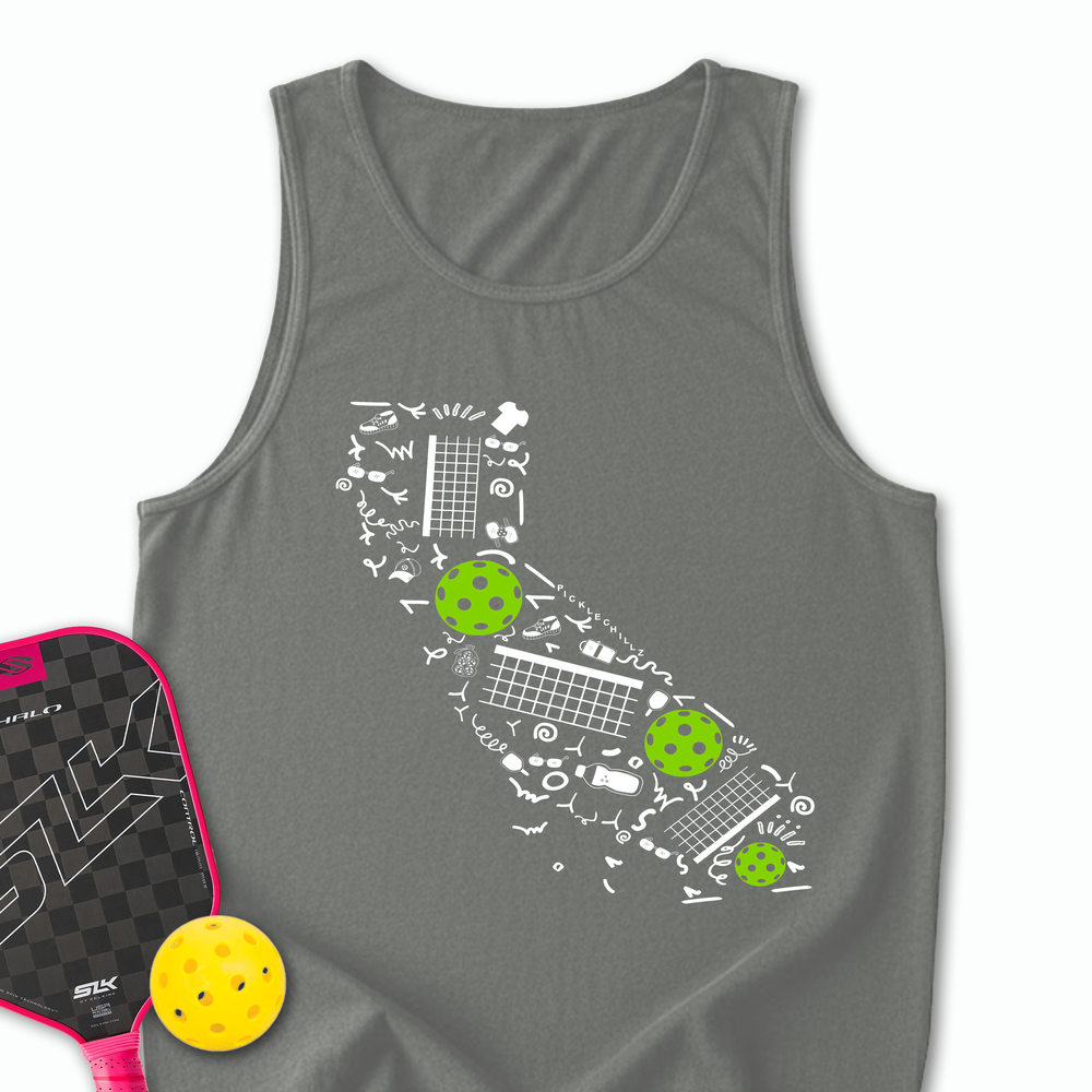 Florida Pickleball Map Tank Top - Picklechillz