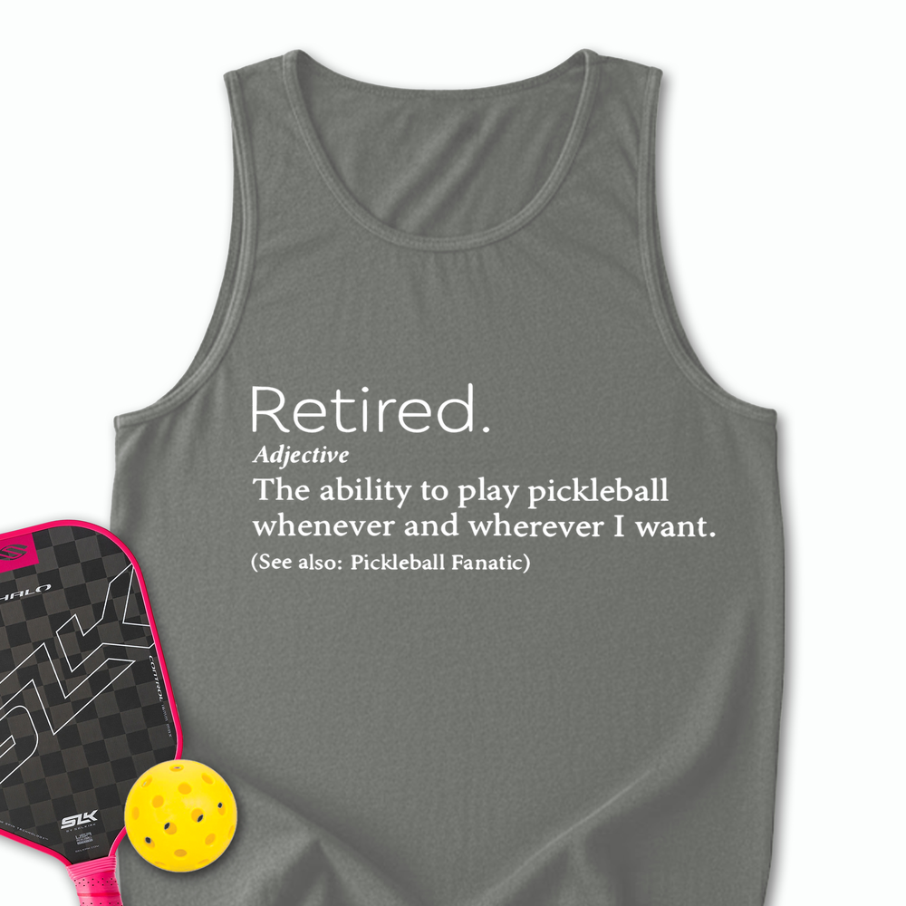 Funny Retirement Definition Tank Top - Picklechillz
