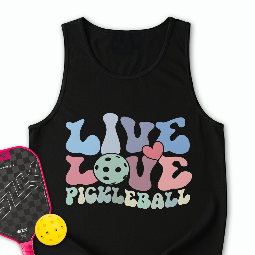 Live Love Pickleball Player Cute Tank Top - Picklechillz