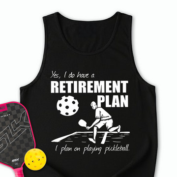 Retirement Plan - Playing Pickleball Tank Top - Picklechillz