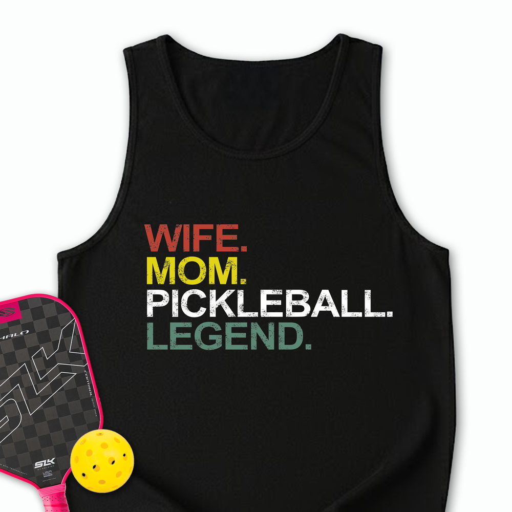 Funny Wife Mom Pickleball Legend Tank Top - Picklechillz