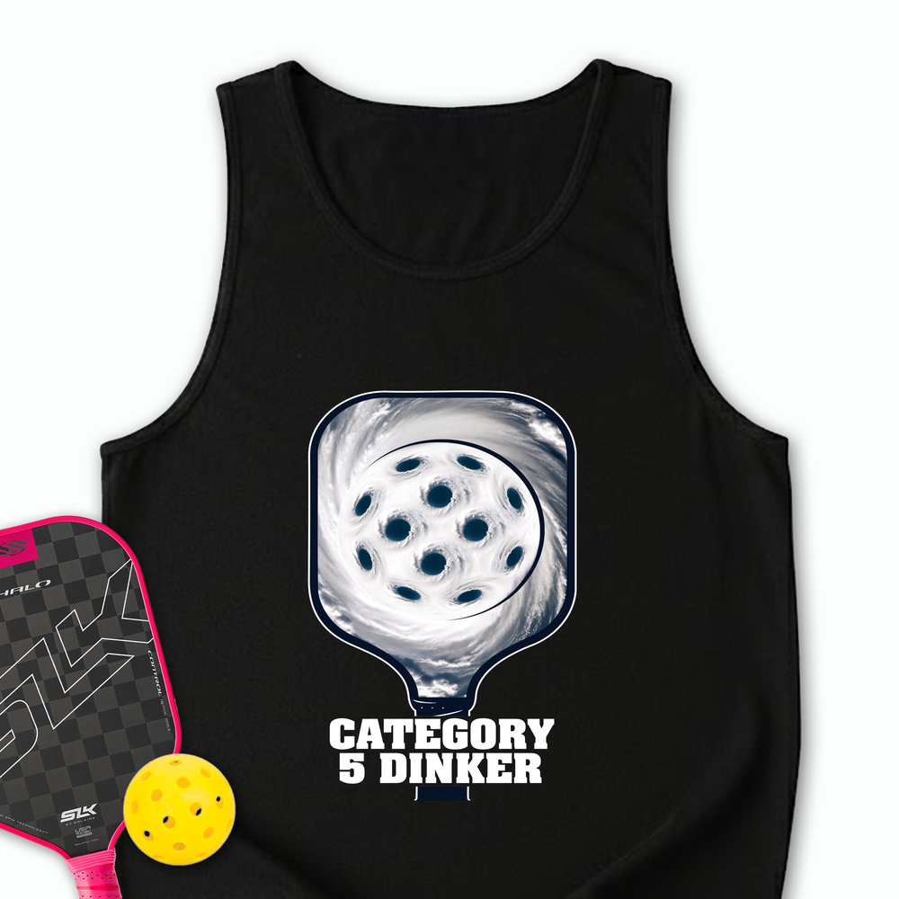 Category 5 Dinker Pickleball Funny Tank Top - Picklechillz
