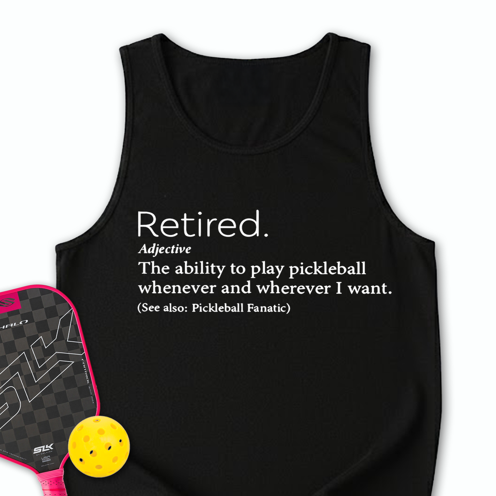 Funny Retirement Definition Tank Top - Picklechillz