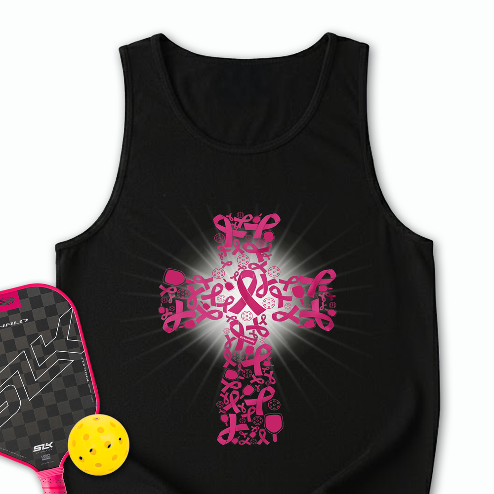 Breast Cancer Warrior Pickleball V2 Tank Top - Picklechillz