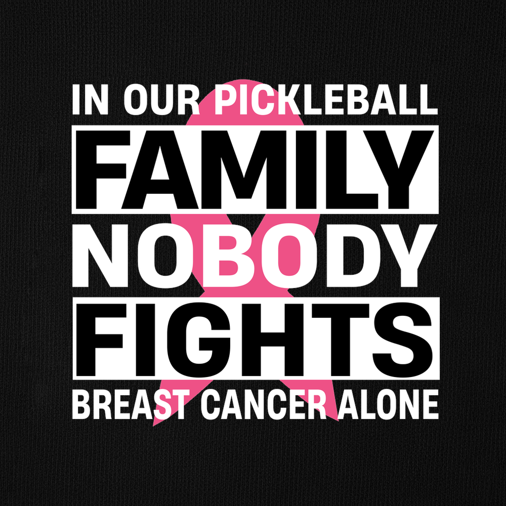 In Our Pickleball Family, Nobody Fights Breast Cancer Alone Sweatshirt - Picklechillz