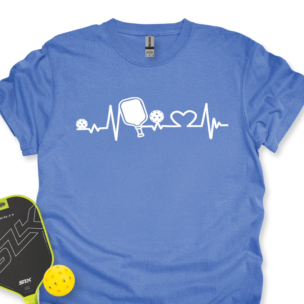 Pickleball Heartbeat Graphic Unisex T-Shirt - Picklechillz