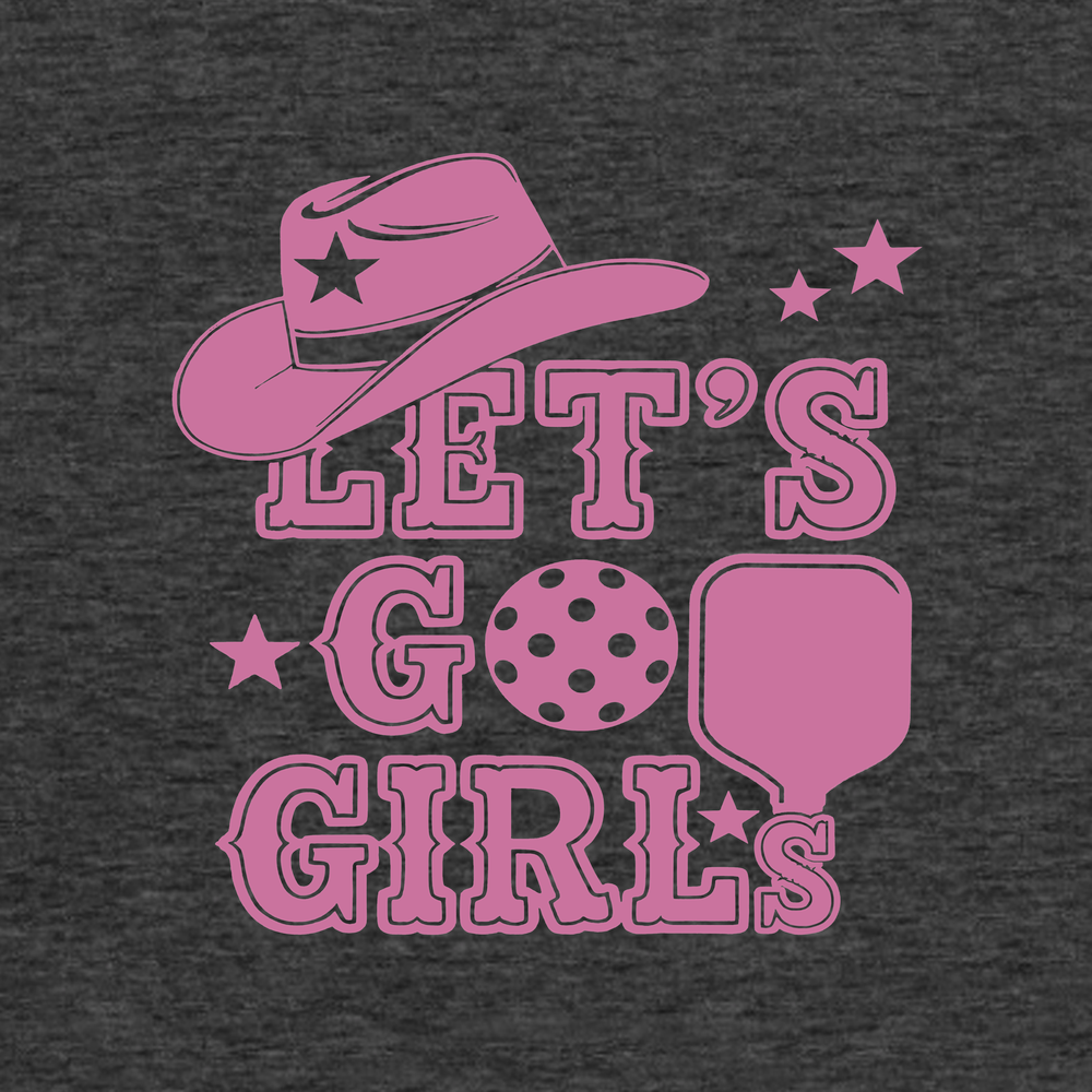 Let's Go Girls Cowboy Pickleball Tank Top - Picklechillz