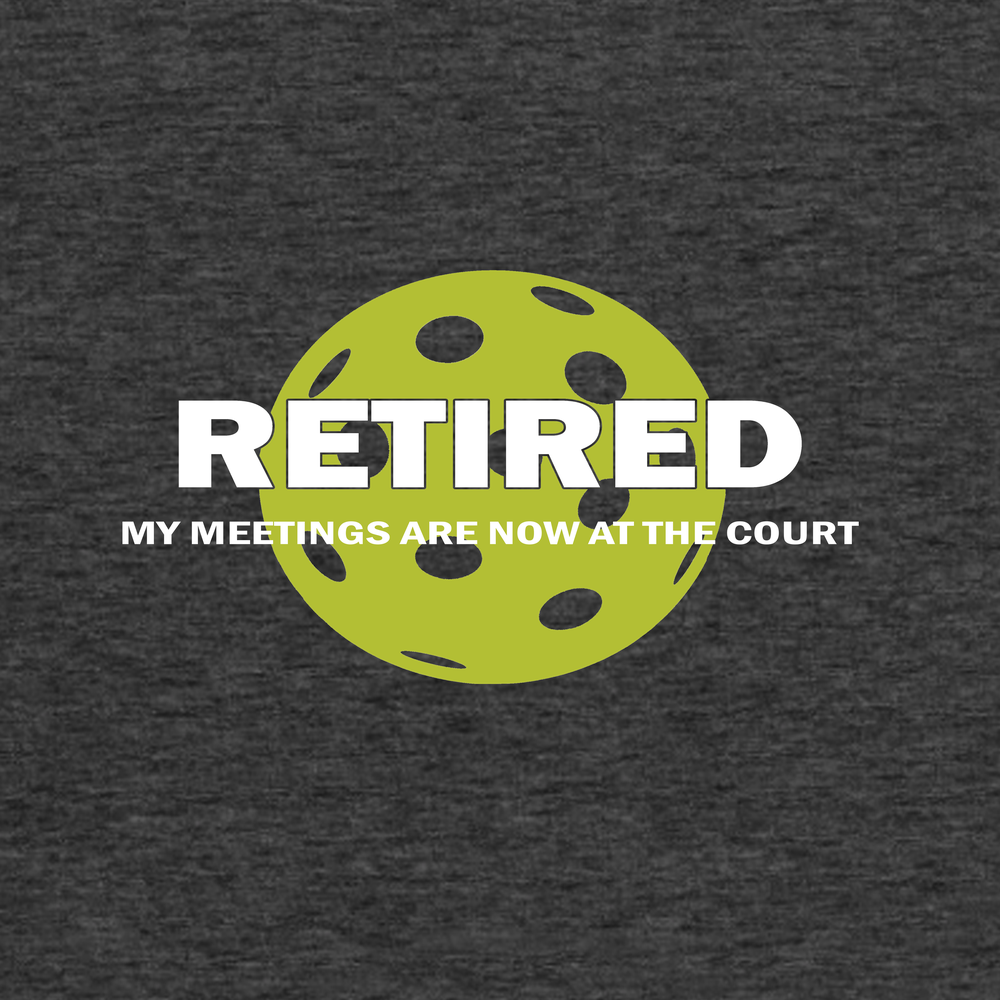 Retired My Meetings Are Now At The Court Tank Top - Picklechillz