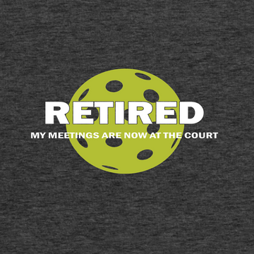 Retired My Meetings Are Now At The Court Tank Top - Picklechillz
