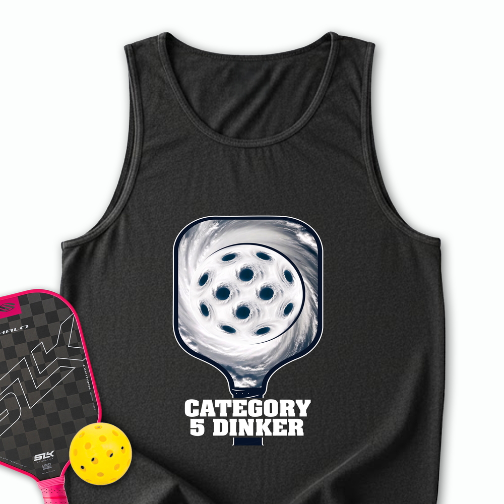 Category 5 Dinker Pickleball Funny Tank Top - Picklechillz