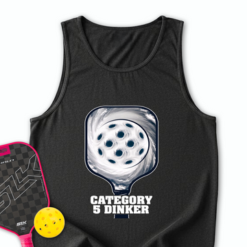 Category 5 Dinker Pickleball Funny Tank Top - Picklechillz