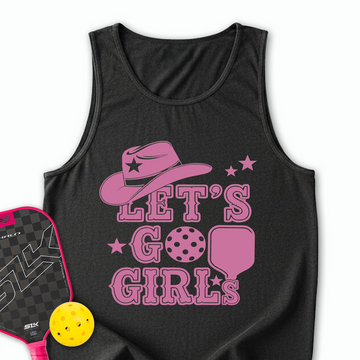 Let's Go Girls Cowboy Pickleball Tank Top - Picklechillz