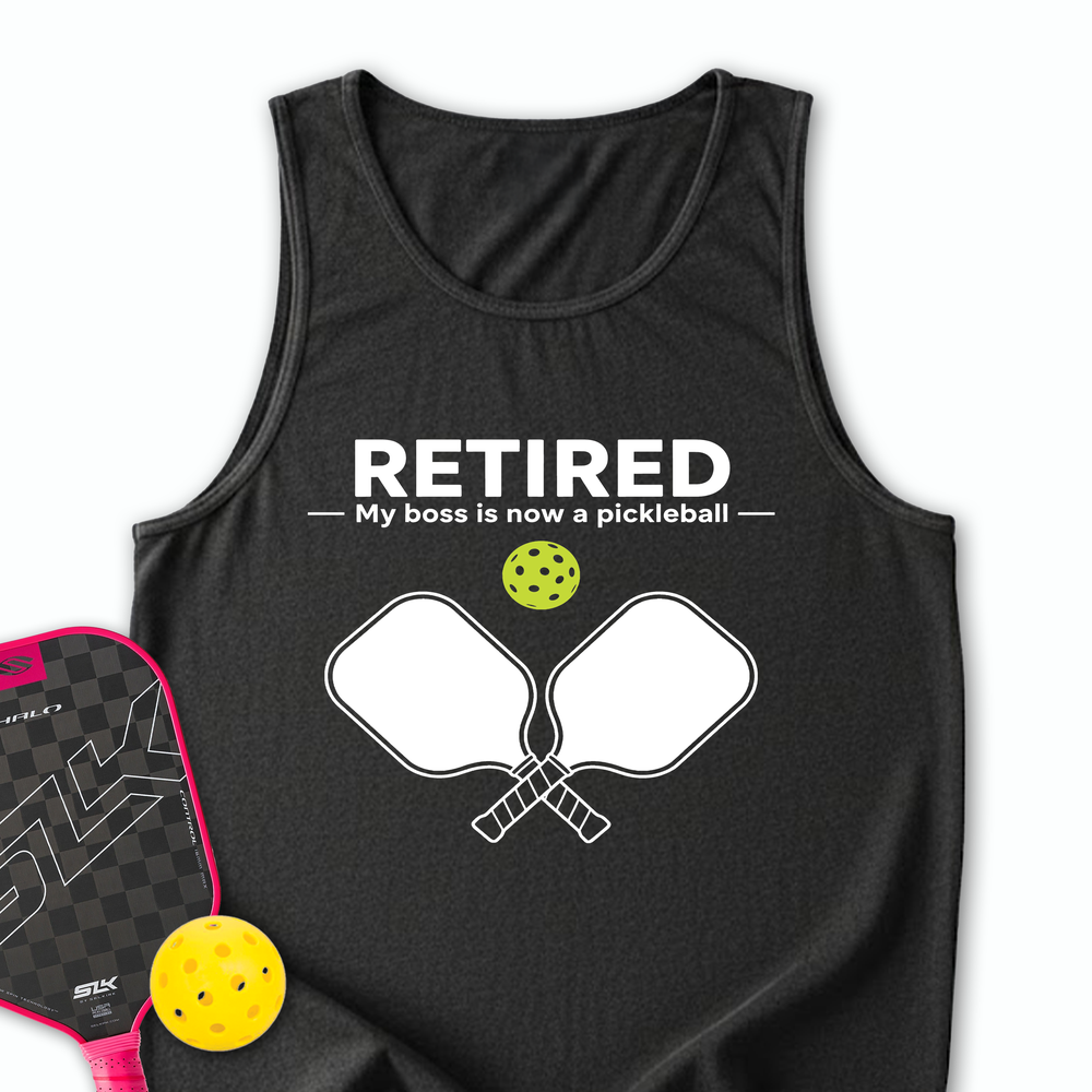 Retired - My Boss Is Now A Pickleball Tank Top - Picklechillz