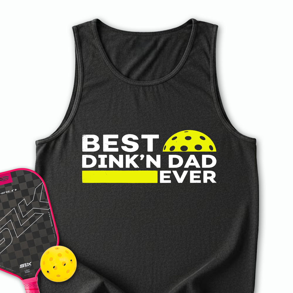 Best Dinkn Dad Ever Funny Pickleball Tank Top - Picklechillz