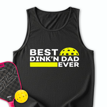 Best Dinkn Dad Ever Funny Pickleball Tank Top - Picklechillz