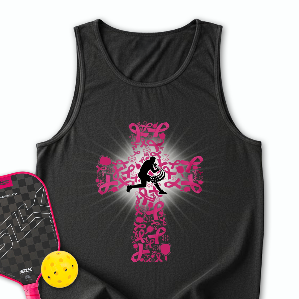 Breast Cancer Warrior Pickleball V1 Tank Top - Picklechillz