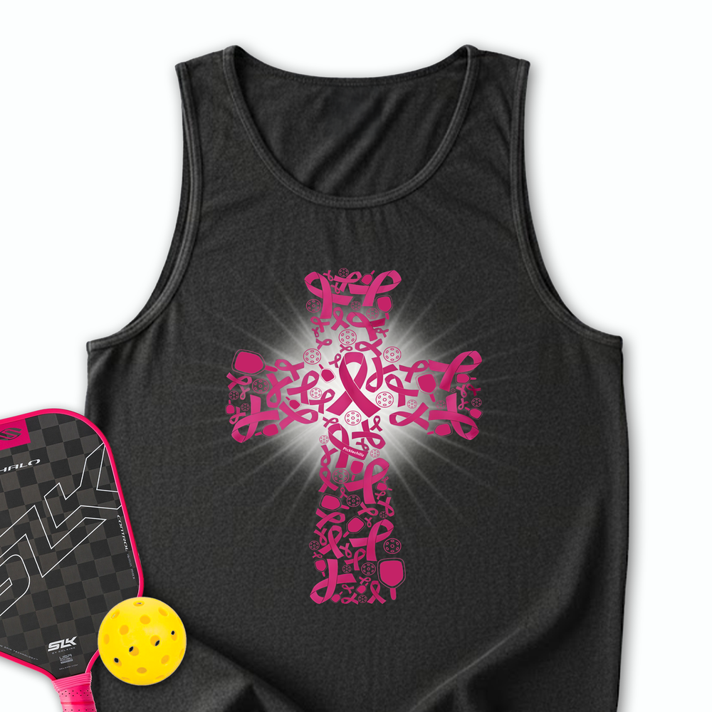 Breast Cancer Warrior Pickleball V2 Tank Top - Picklechillz