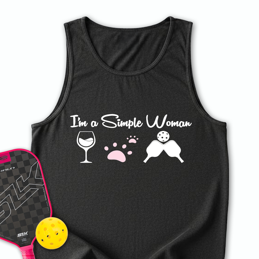 Cat Wine Pickleball Tank Top - Picklechillz