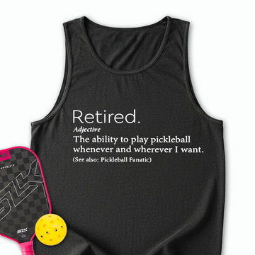 Funny Retirement Definition Tank Top - Picklechillz