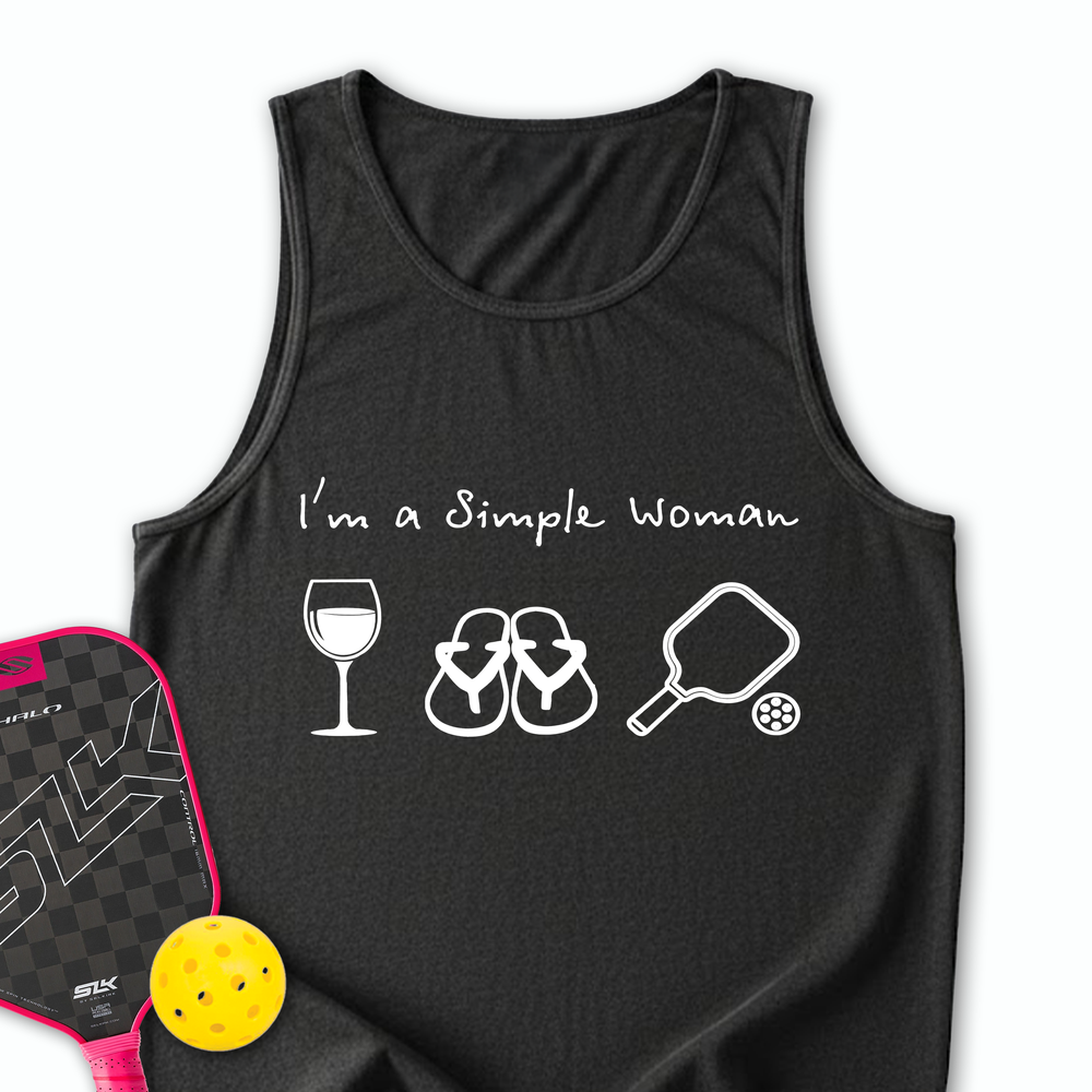 Pickleball Simple Woman Tank Top - Picklechillz