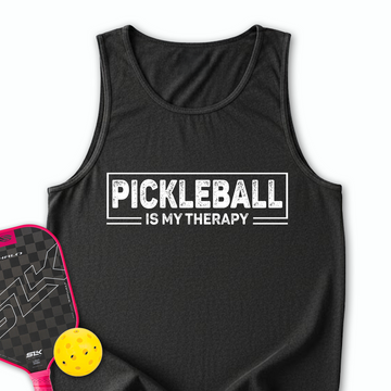 Pickleball Is My Therapy Retro Tank Top - Picklechillz