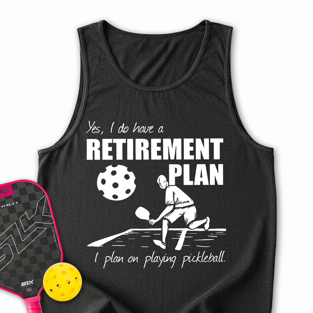 Retirement Plan - Playing Pickleball Tank Top - Picklechillz