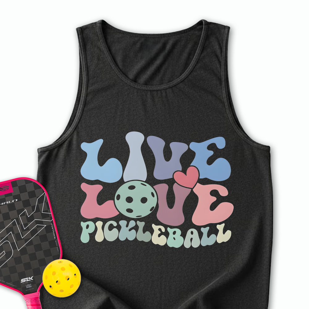 Live Love Pickleball Player Cute Tank Top - Picklechillz