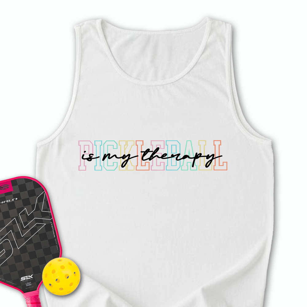 Pickleball Is My Therapy Tank Top - Picklechillz